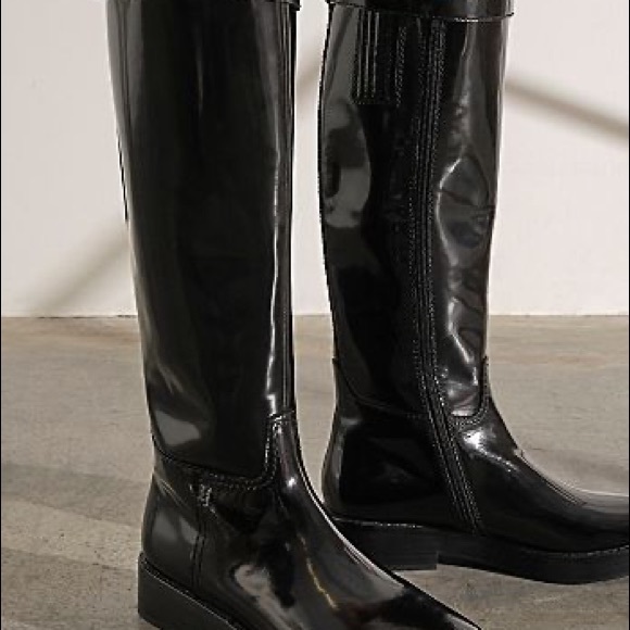 FP x Jeffrey Campbell Black Leather Boots - Picture 2 of 10